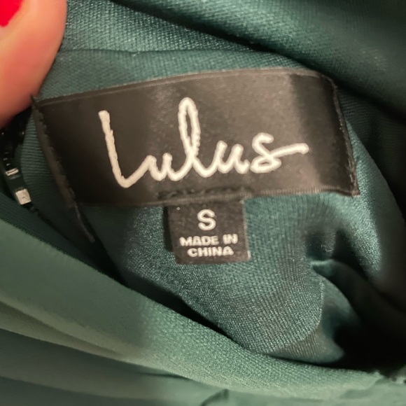 Lulus Heavenly Hues Forest Green Maxi Dress with Plunge Neckline and Slit - Picture 9 of 12